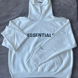 ESSENTIALS FEAR OF GOD WHITE HOODIE
